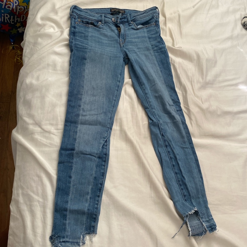 Abercrombie & Fitch two tone denim